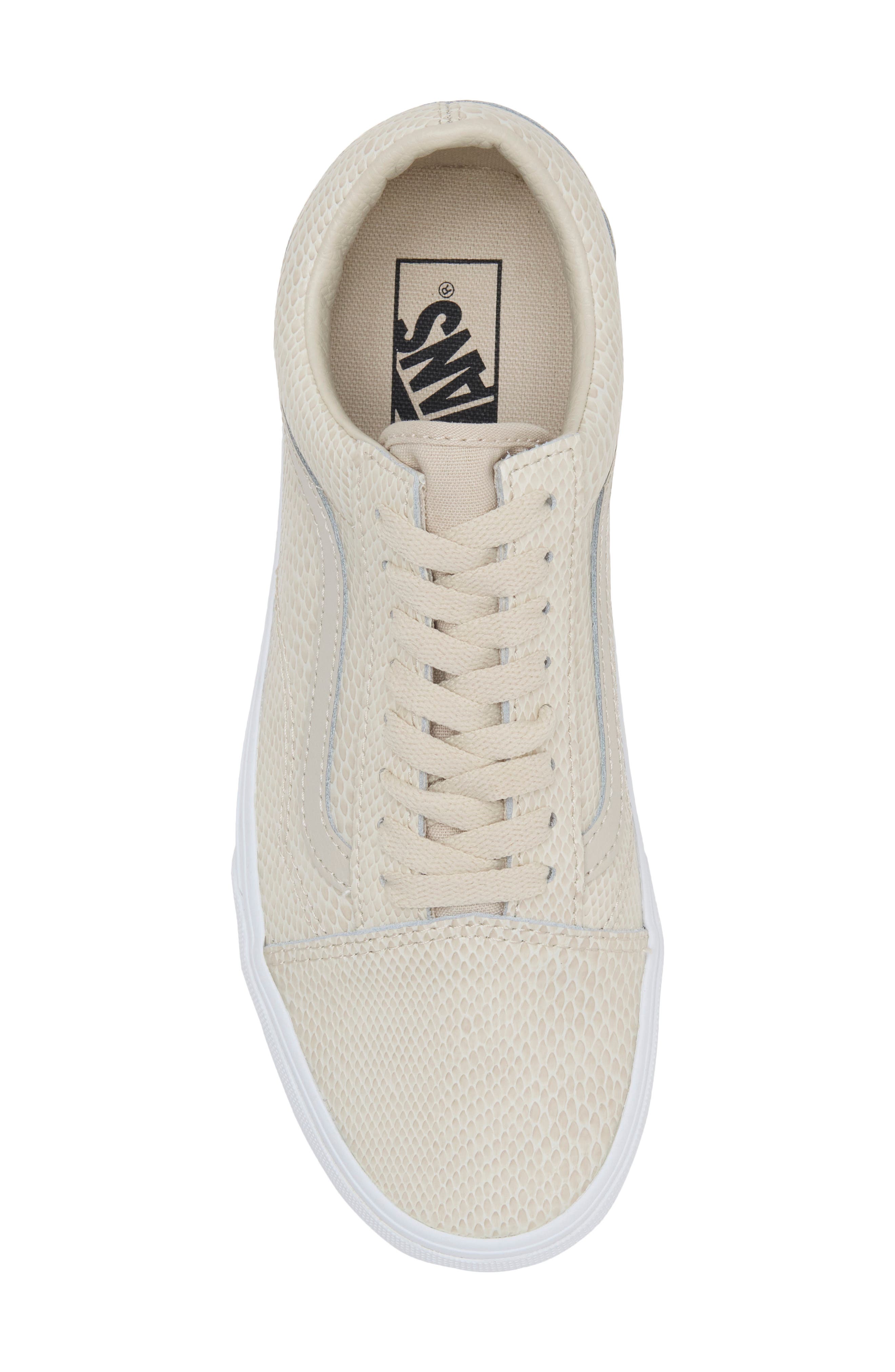Old Skool Sneaker, Alternate, color, OLD SKOOL SNAKE BEIGE