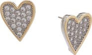 Juvell Cubic Zirconia Heart Stud Earrings