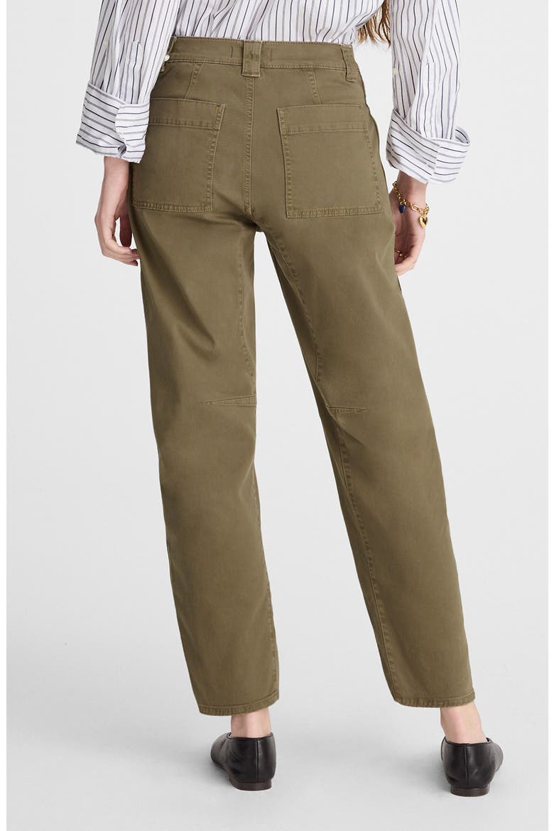 Darted Barrel Leg Pants, Alternate, color, SAFARI KHAKI