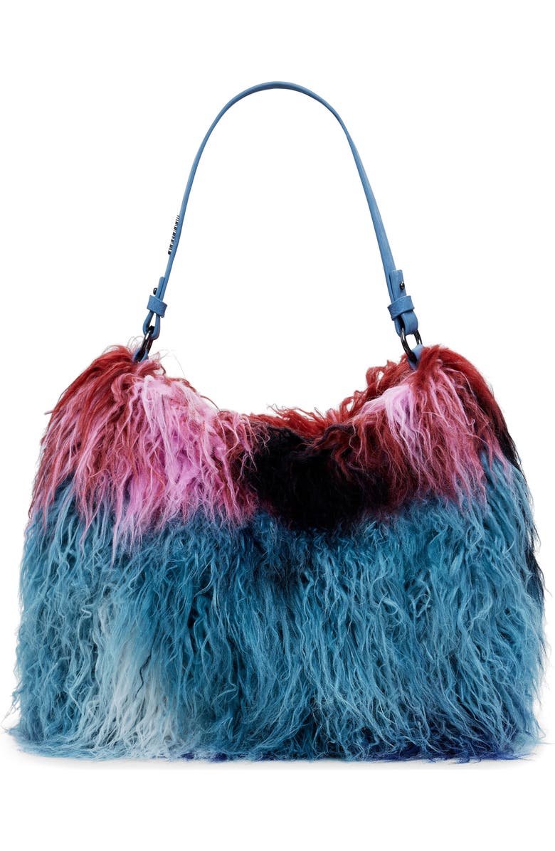 Desigual Fluffy Tote Bag, Main, color, Blue