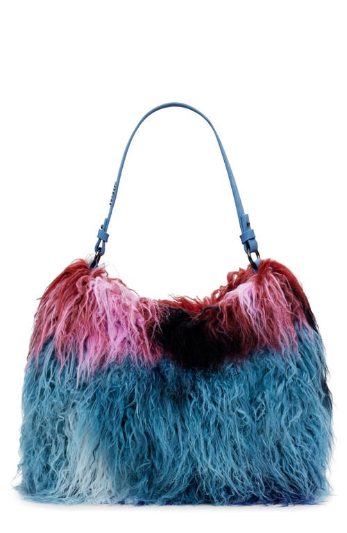 Desigual Fluffy Tote Bag In Blue