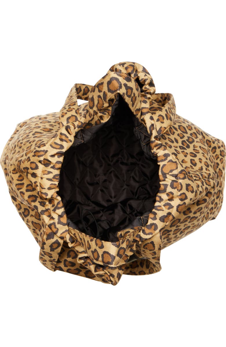 R13 Oversize Leopard Print Tote, Alternate, color,