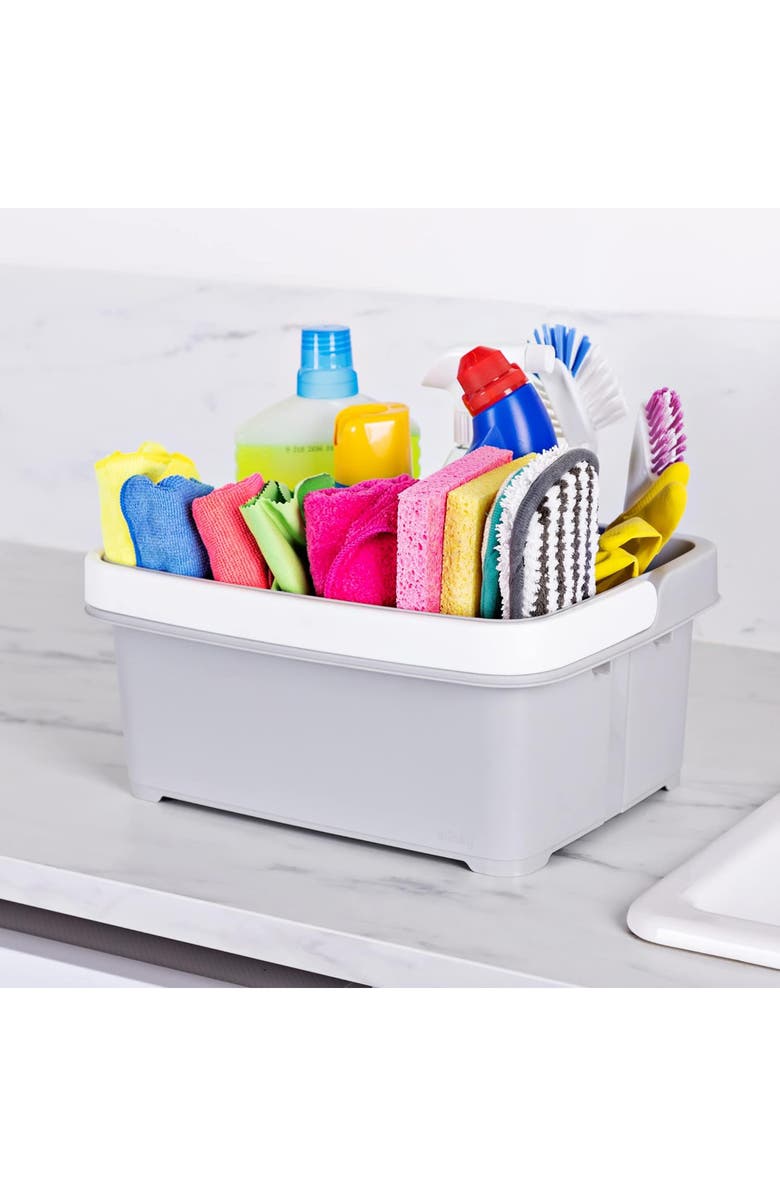 Minky Storage Caddy, Alternate, color, Light Grey