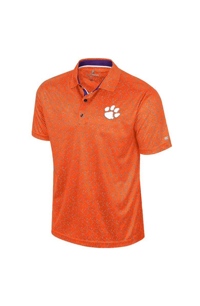 COLOSSEUM Men's Colosseum Orange Clemson Tigers Sublimated Golf Polo, Alternate, color, Orange