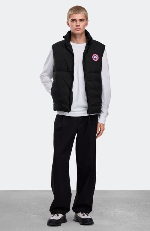 Canada Goose Lodge Packable 750 Fill Power Down Vest In Black