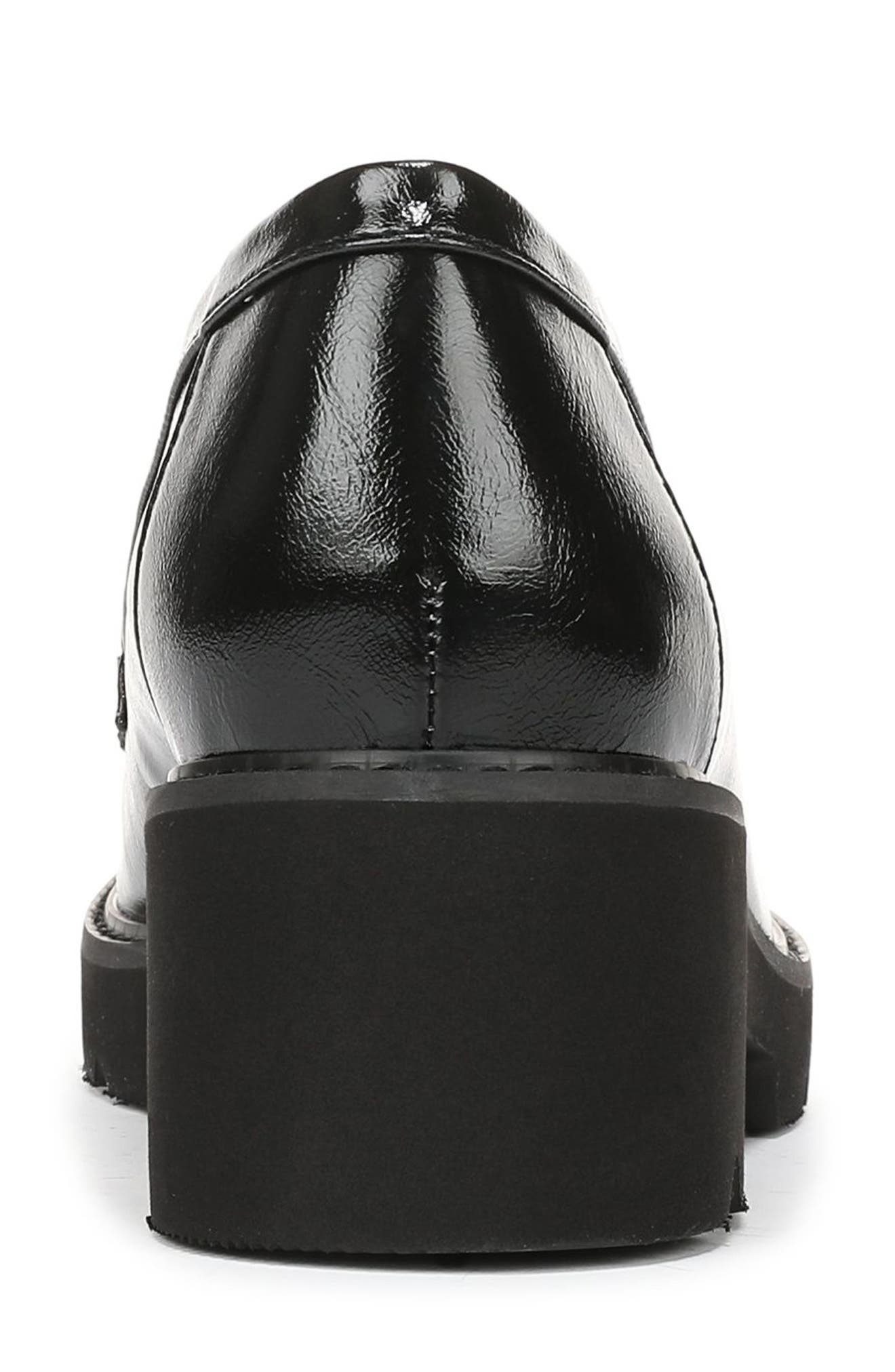 Celia Kiltie Loafer, Alternate, color, BLACK FAUX LEATHER