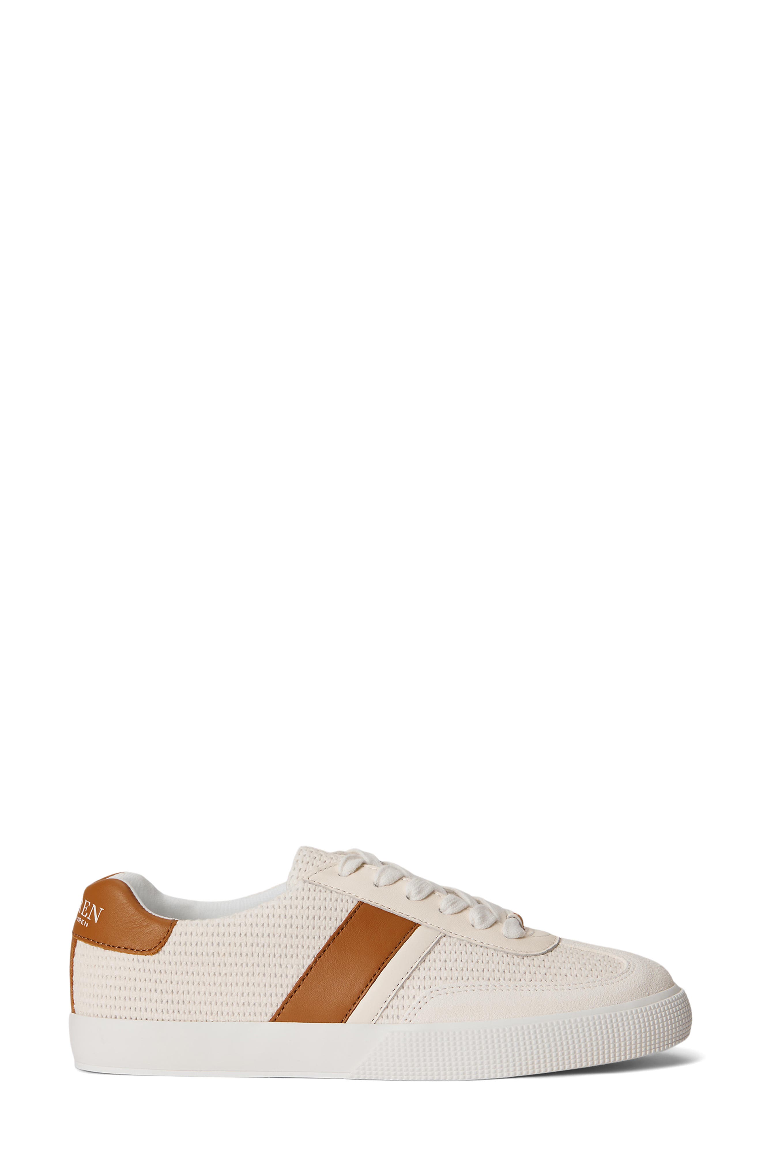 Ralph Lauren Braylee Sneaker, Alternate, color, Cream/ Caramel