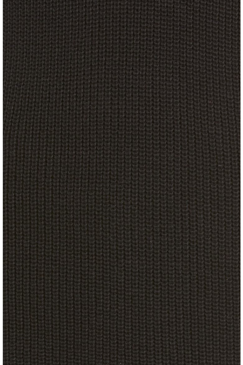 Shaker Stitch Sweater Dress, Alternate, color, BLACK