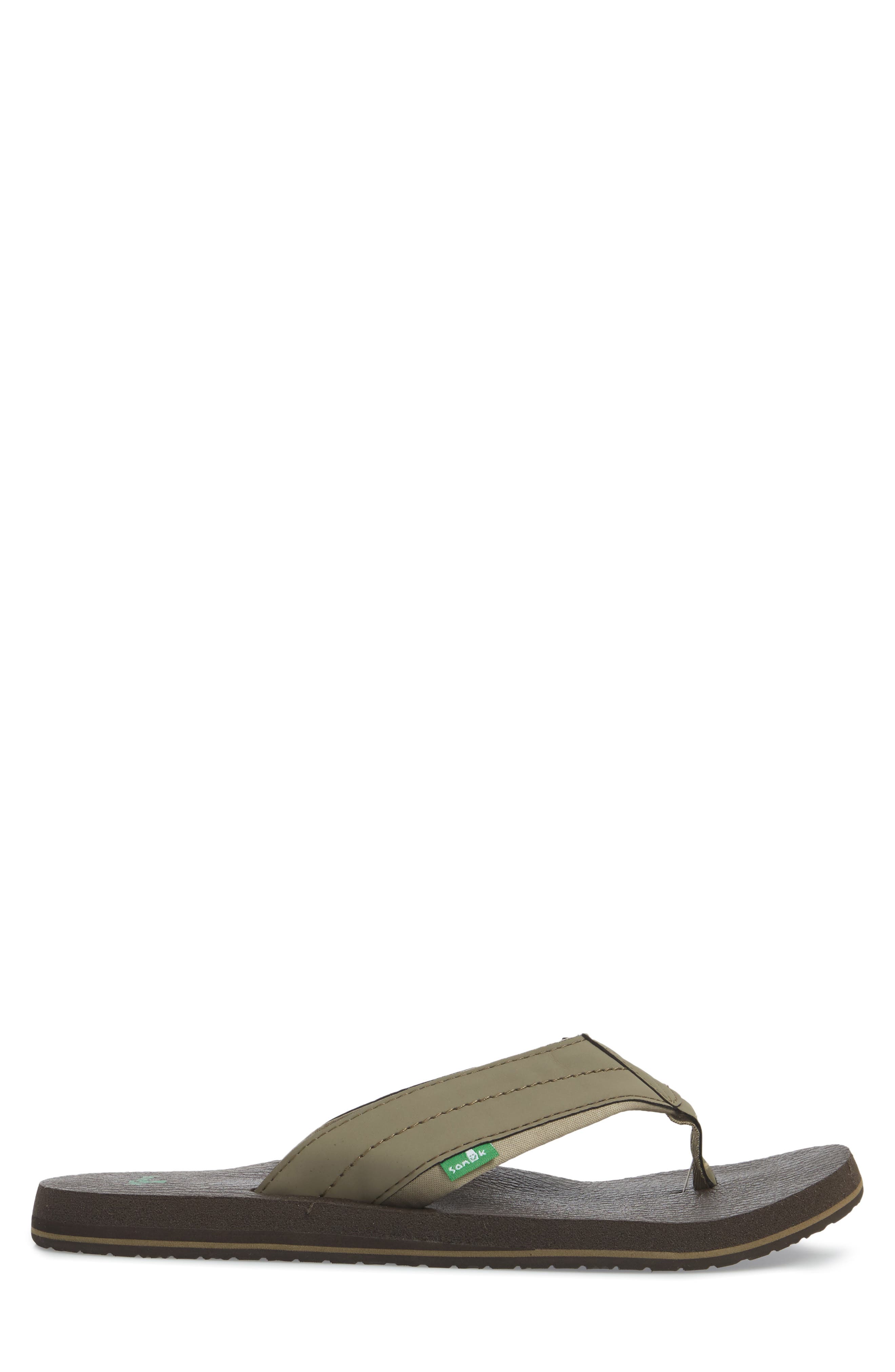 Sanuk 'Beer Cozy 2' Flip Flop, Alternate, color, Brindle