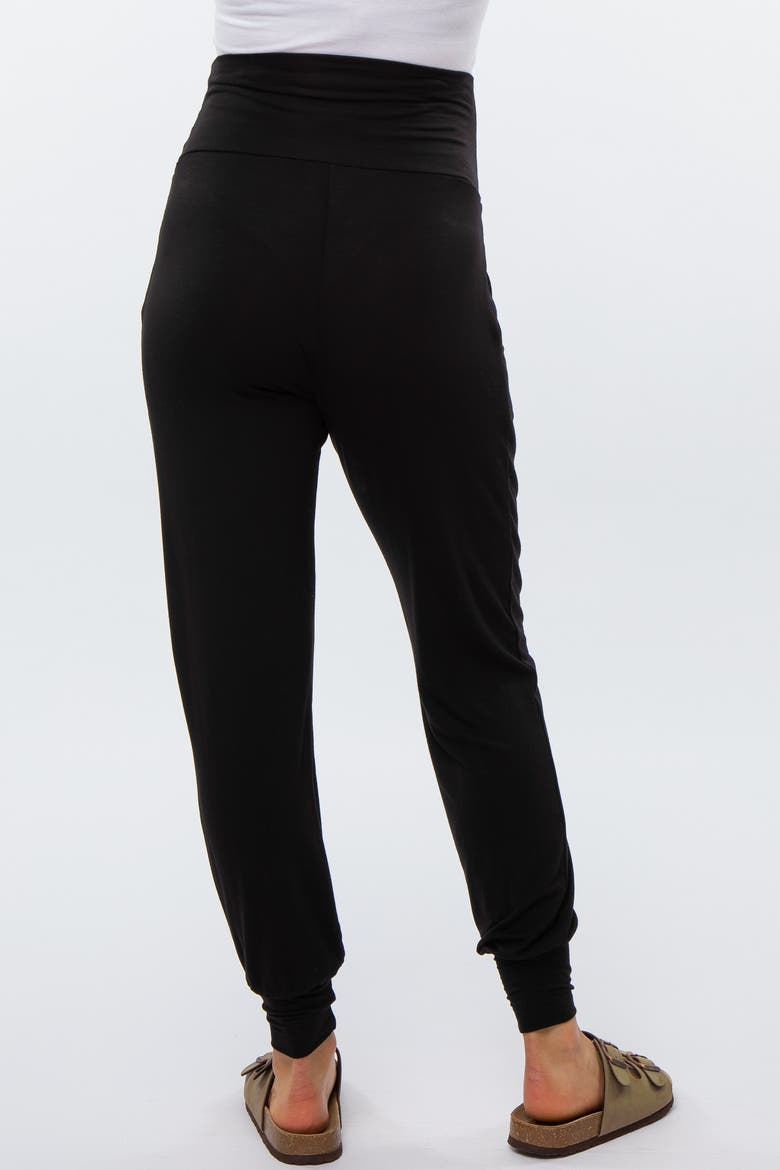 Maternity Band Jogger Pants, Alternate, color, Black