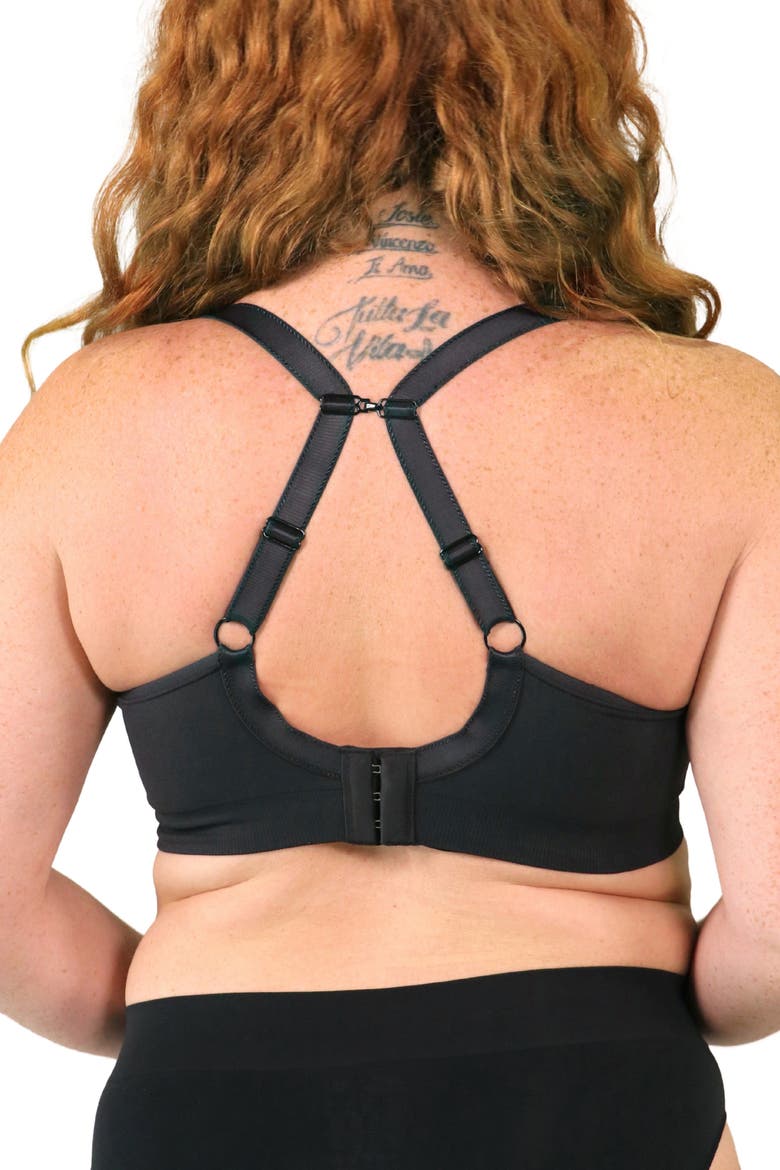 Tiramisu Ultimate Seamless Maternity & Nursing Bra, Alternate, color, Black