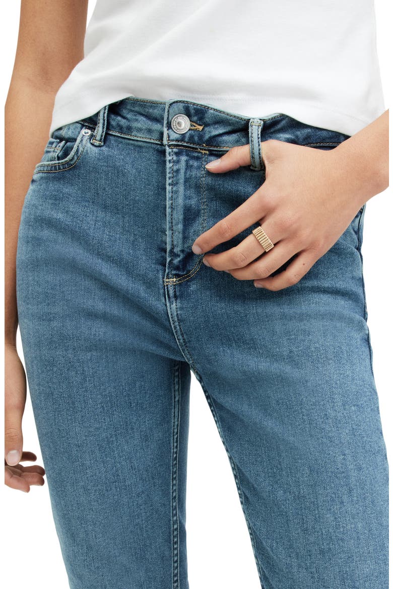 Dax Asymmetric Hem Jeans, Alternate, color, HUNTER BLUE