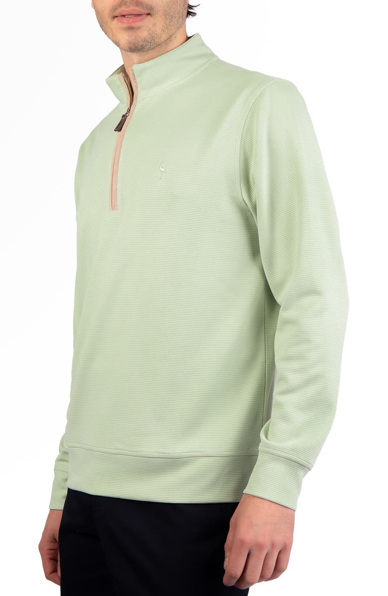 TailorByrd Ottoman Quarter Zip Sweater, Alternate, color, Sage