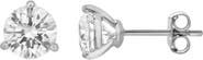 LuvMyJewelry Ellipse 2 Ct TW Lab Grown Round Diamond Studs Martini 14K Gold Earrings