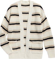 Freshman Kids' Striped Open Front Cardigan