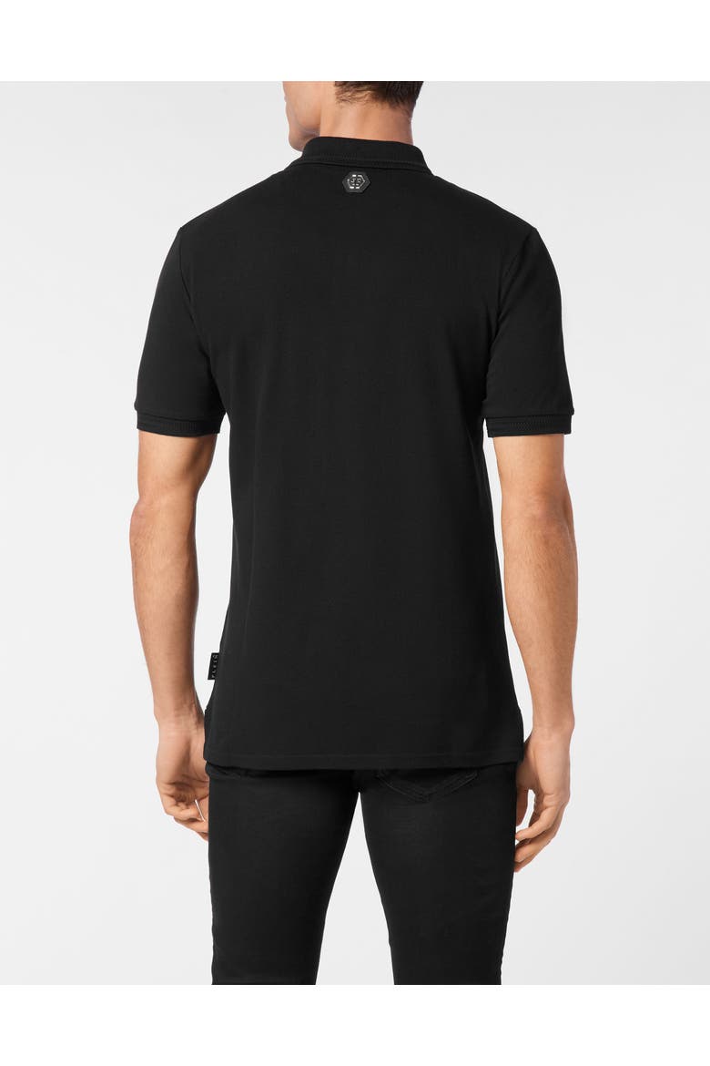 Polo Shirt Ss Strass Tattoo Men, Alternate, color, black