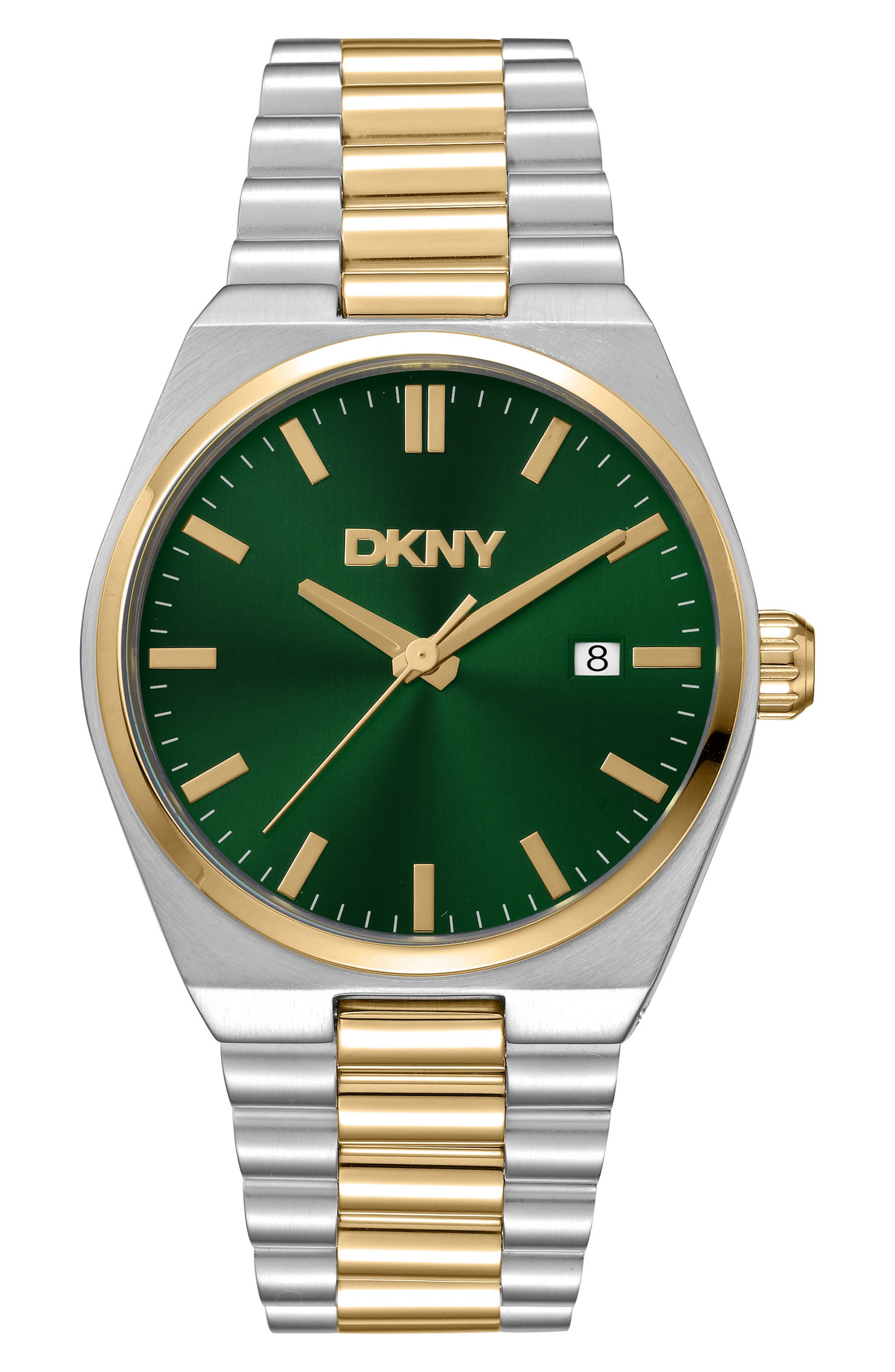 GREEN/ SILVER-TONE