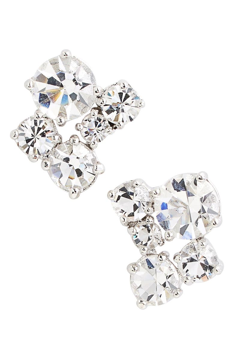 Kate Spade New York 'clink of ice' cluster stud earrings, Main, color, 