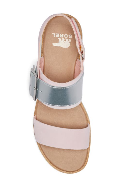 Sorel Ella Iii Slingback Sandal In Whitened Pink/sea Salt