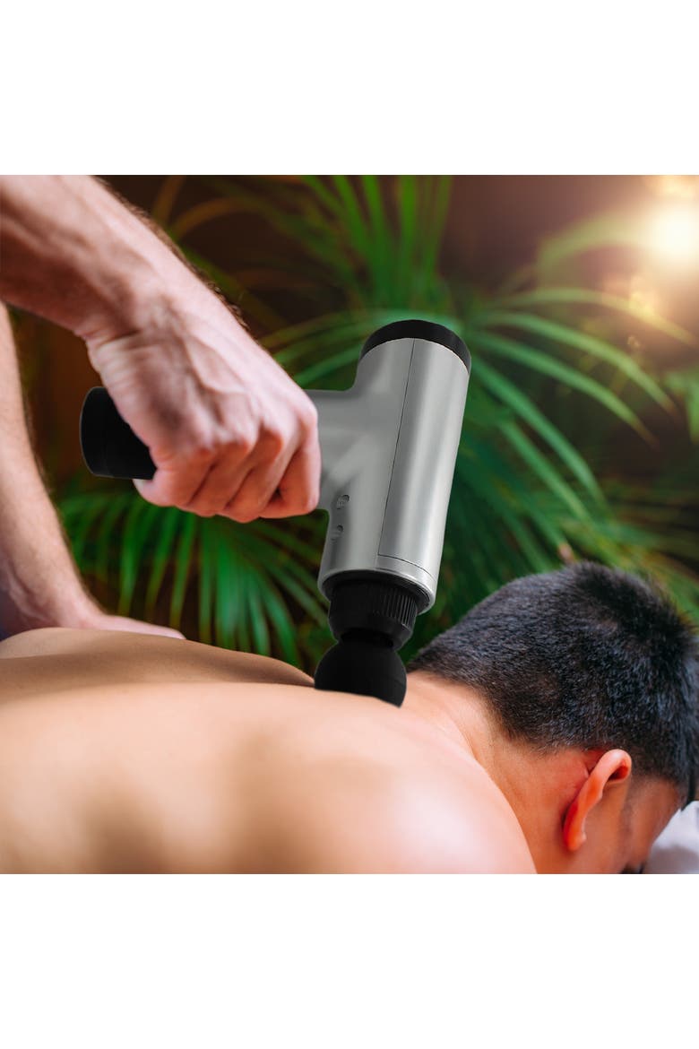 Cordless & Rechargeable Professional Massage Gun, Alternate, color, Black