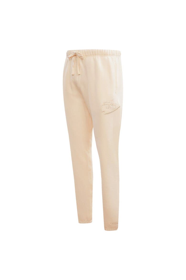 Men's Pro Standard Cream Kansas City Chiefs Neutral Fleece Sweatpants, Alternate, color, Cream