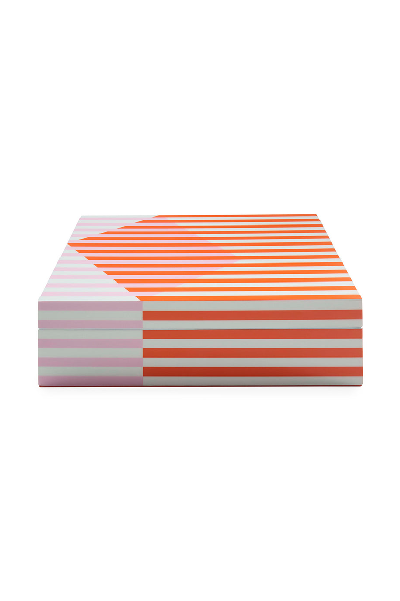 Copenhagen Lacquer Box, Main, color, Orange / Pink / White