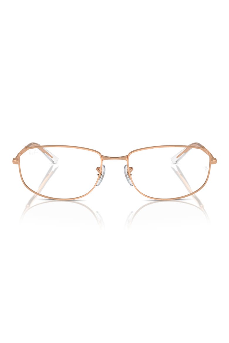RX3732V 54mm Irregular Optical Glasses, Main, color, ROSE GOLD