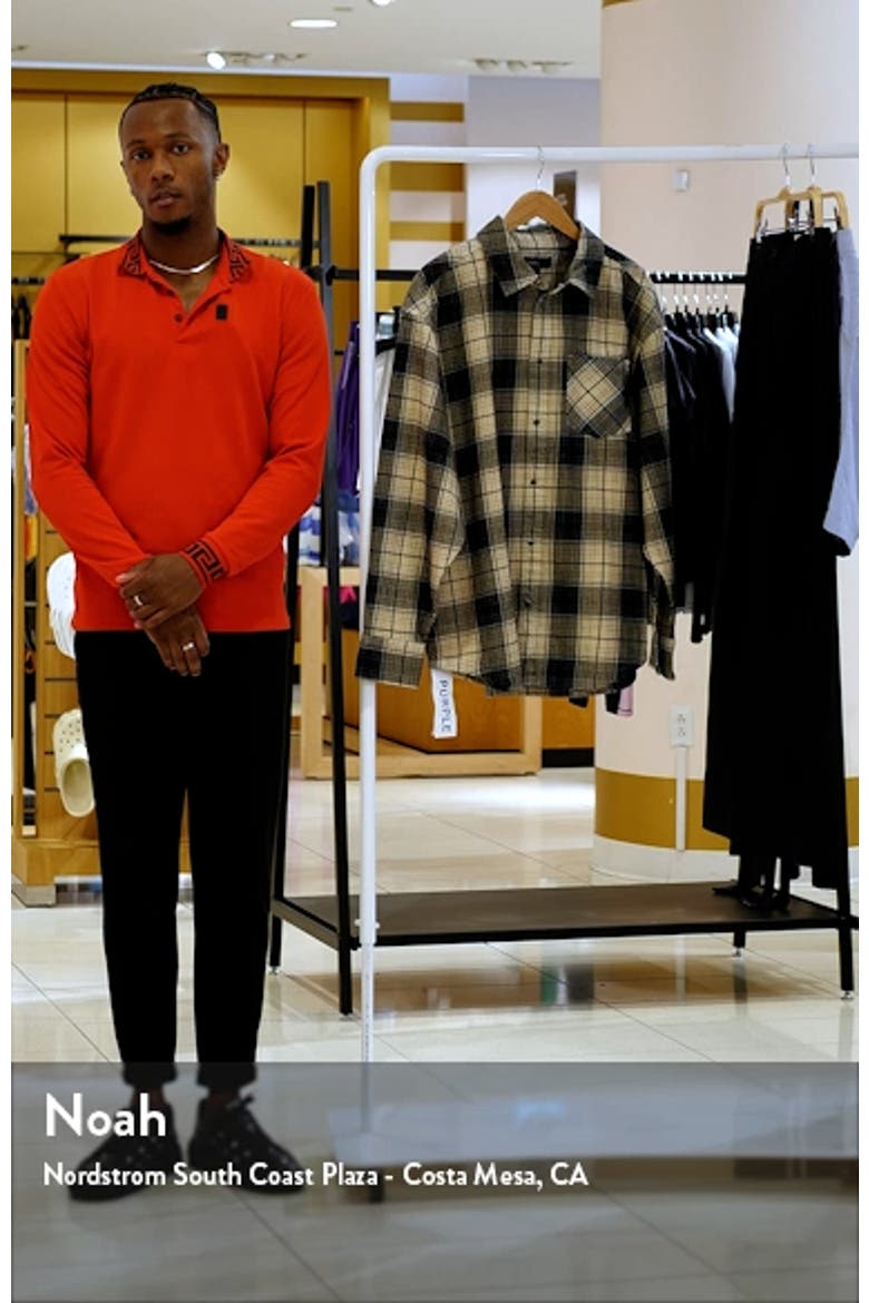 Oversize Plaid Snap-Up Western Shirt video
