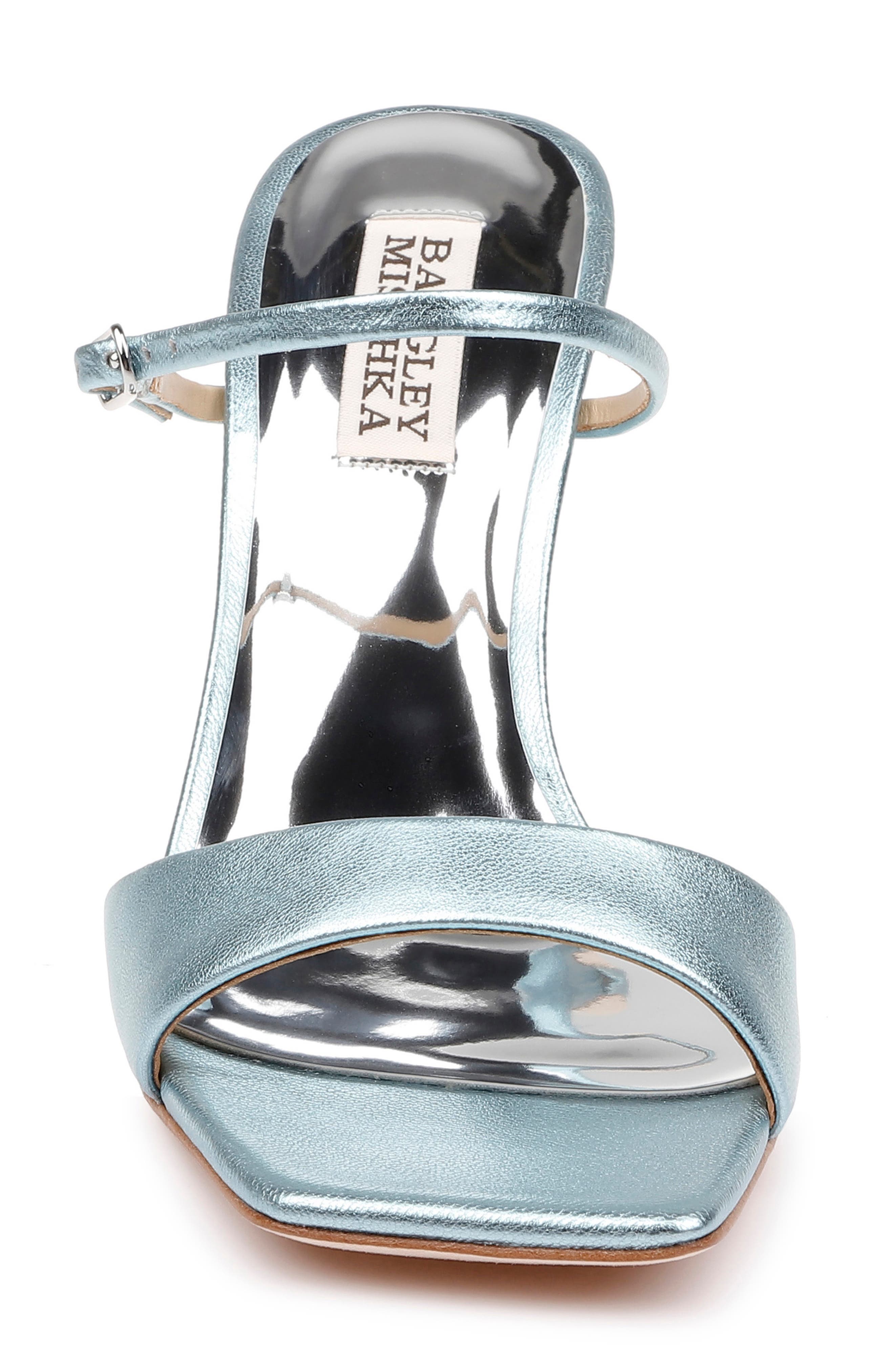 Luna Wedge Slide Sandal, Alternate, color, MINT METALLIC