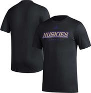 adidas Men's adidas Black Washington Huskies Football Practice AEROREADY Pregame T-Shirt