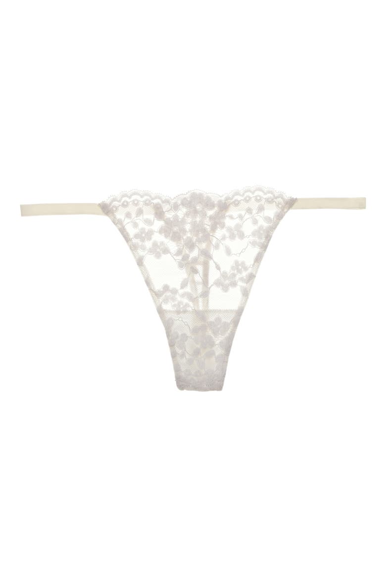 Plush Romance String Thong, Alternate, color, LIGHT IVOR