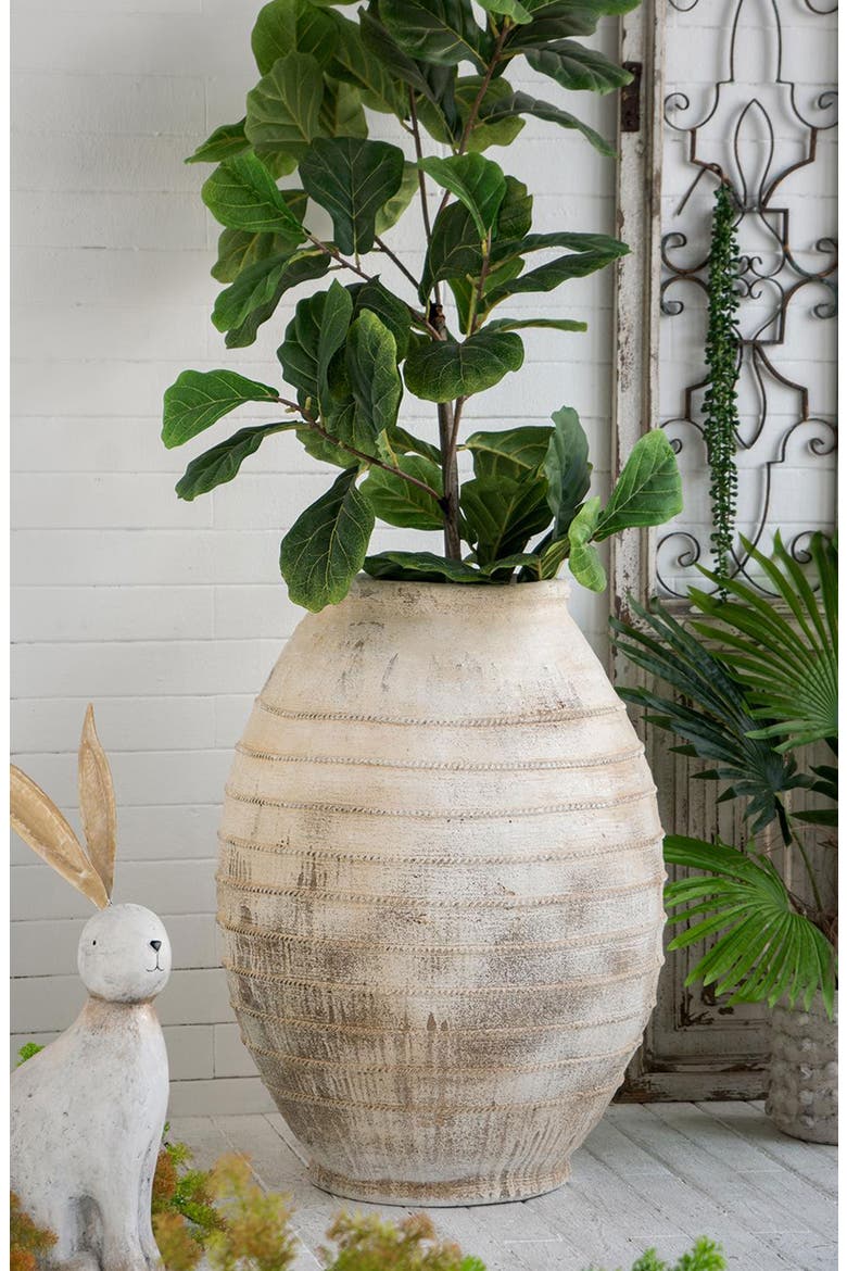 Magnesium Flower Pot, Alternate, color, WHITE