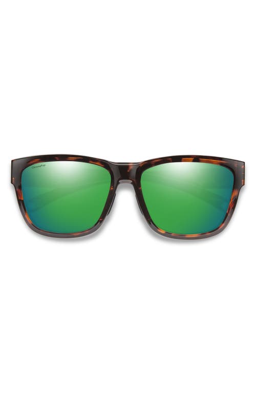 Smith 56mm Joya Chromapop™ Polarized Square Sunglasses In Green