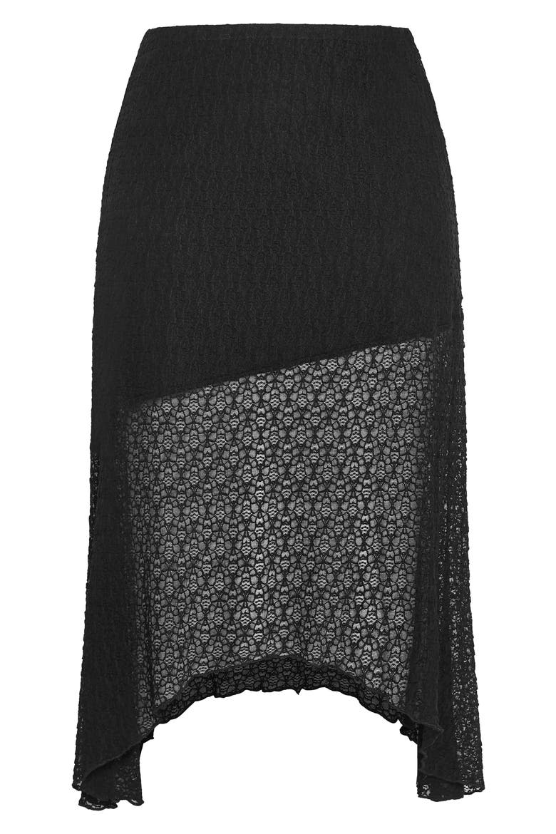 Brie Lace Maxi Skirt, Alternate, color, BLACK