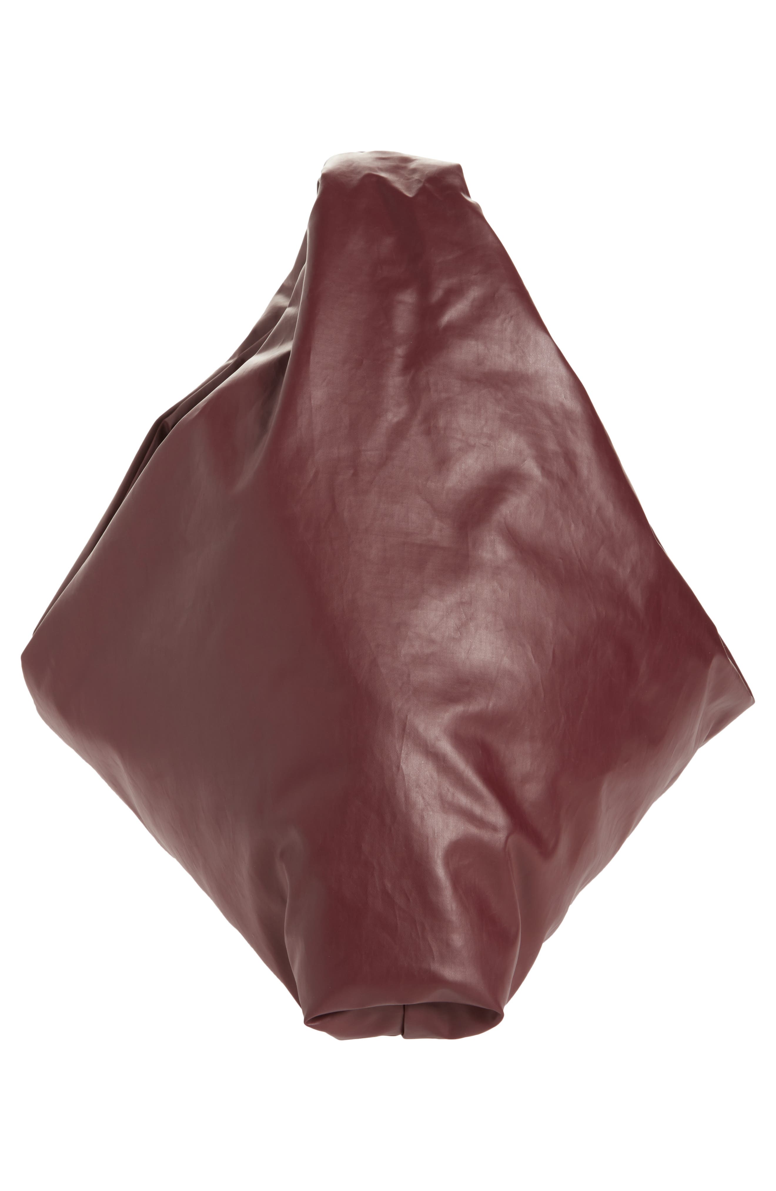 KASSL Anchor Small Oiled Canvas Top Handle Bag, Alternate, color, Oil Bordeaux