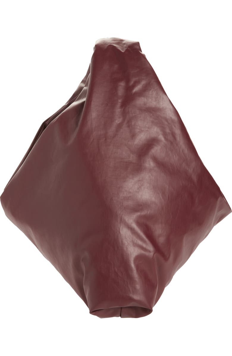 KASSL Anchor Small Oiled Canvas Top Handle Bag, Alternate, color, Oil Bordeaux