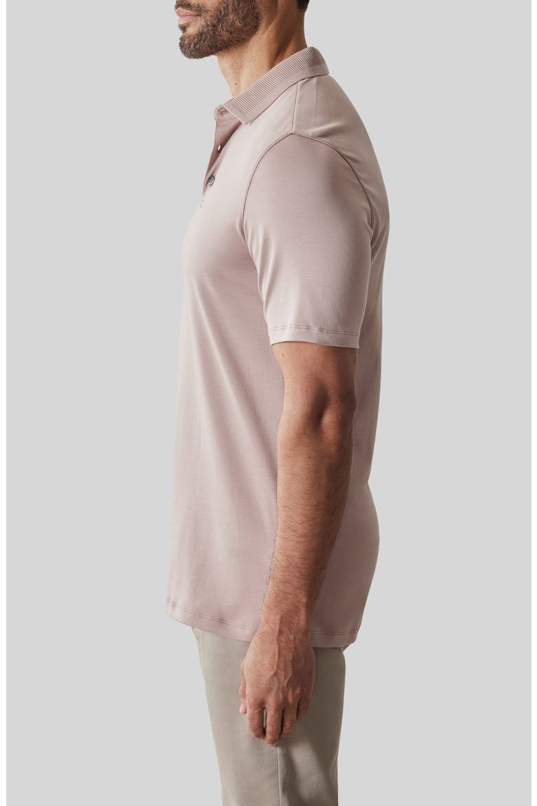 Georgia Pima Cotton Polo, Alternate, color, POWDERY CORAL