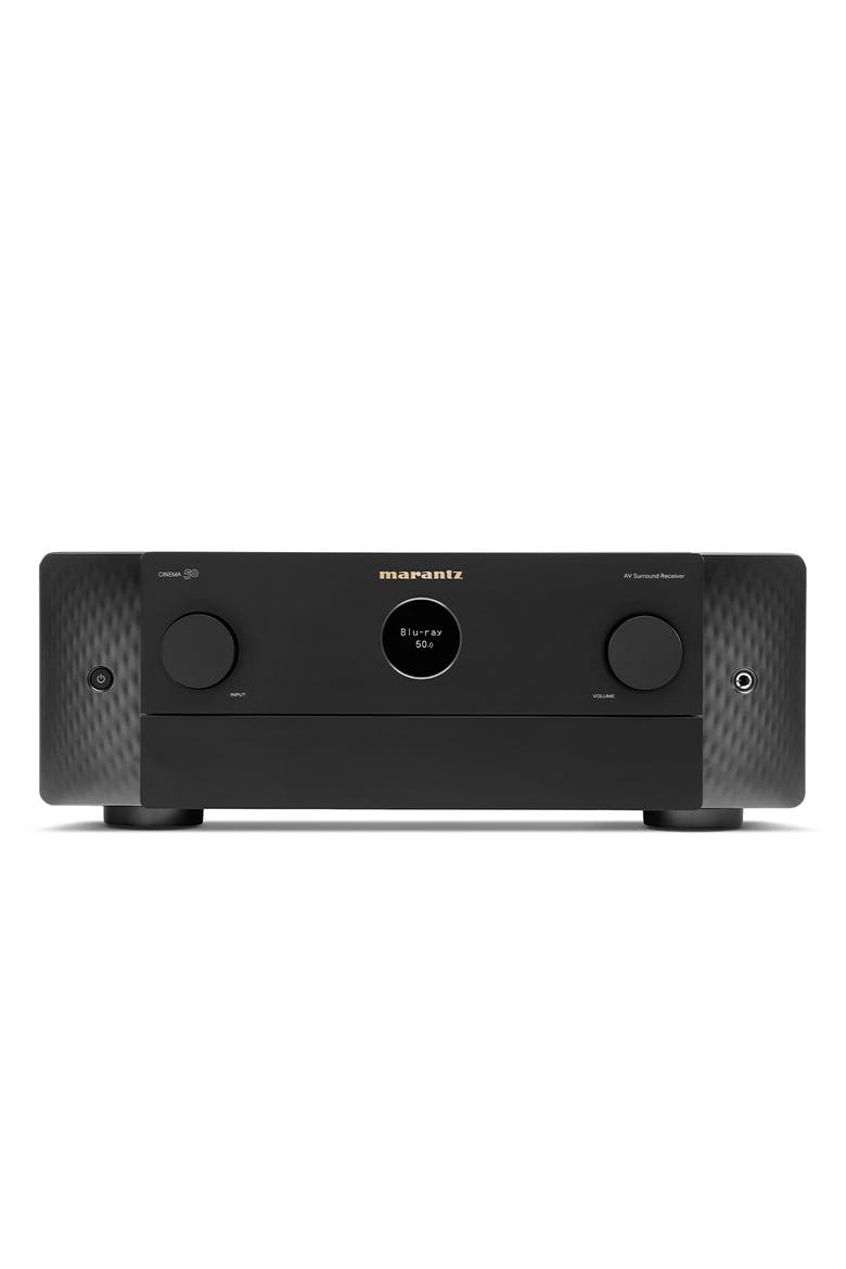Cinema 50 9.4 Channel 8K Home Theater Receiver with Dolby Atmos, DTSX, and HEOS Built-In, Main, color, Black