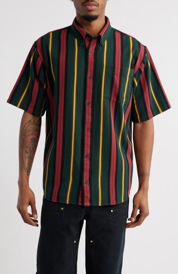 Carhartt Work In Progress Jarrell Stripe Short Sleeve Cotton