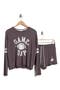 Long Sleeve Graphic T-Shirt & Shorts Pajamas