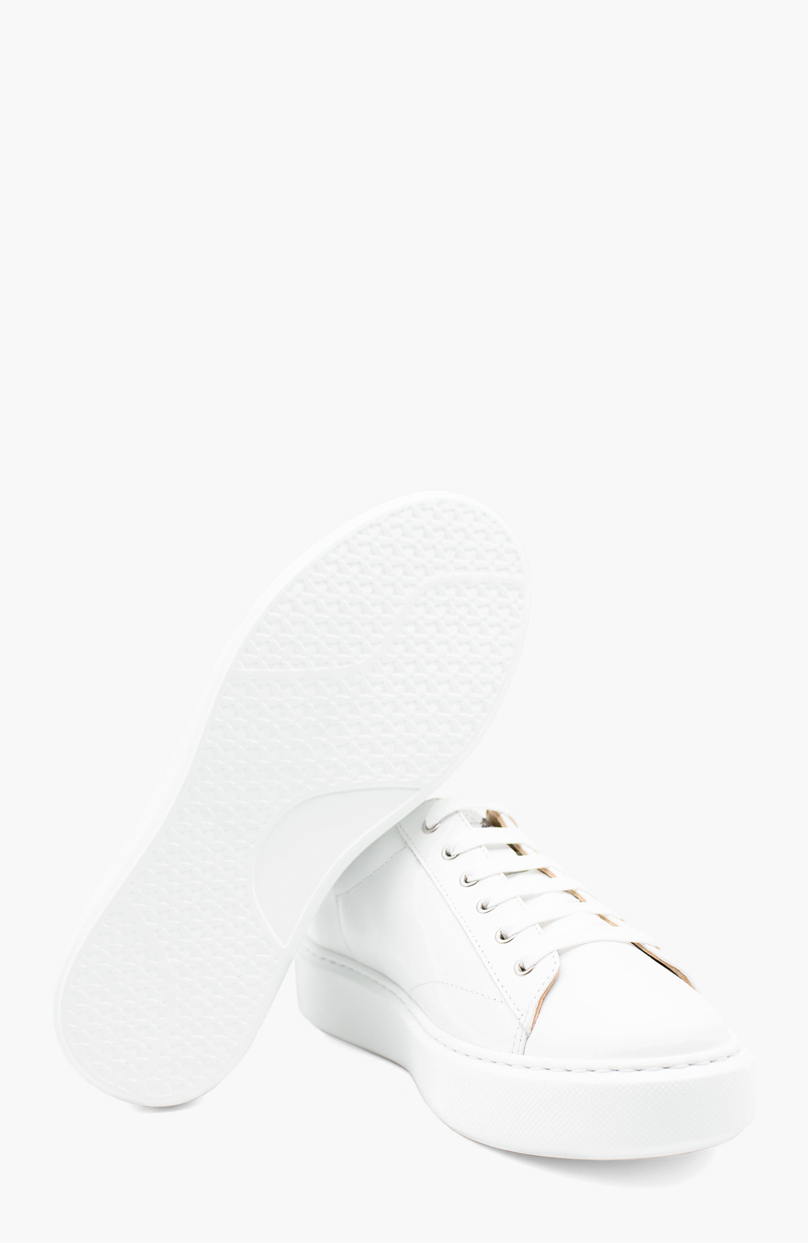 Spirit Leather Sneakers, Alternate, color, White / Silver