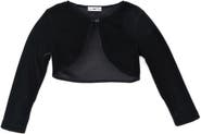 JOE-ELLA Kids' Stretch Velour Bolero