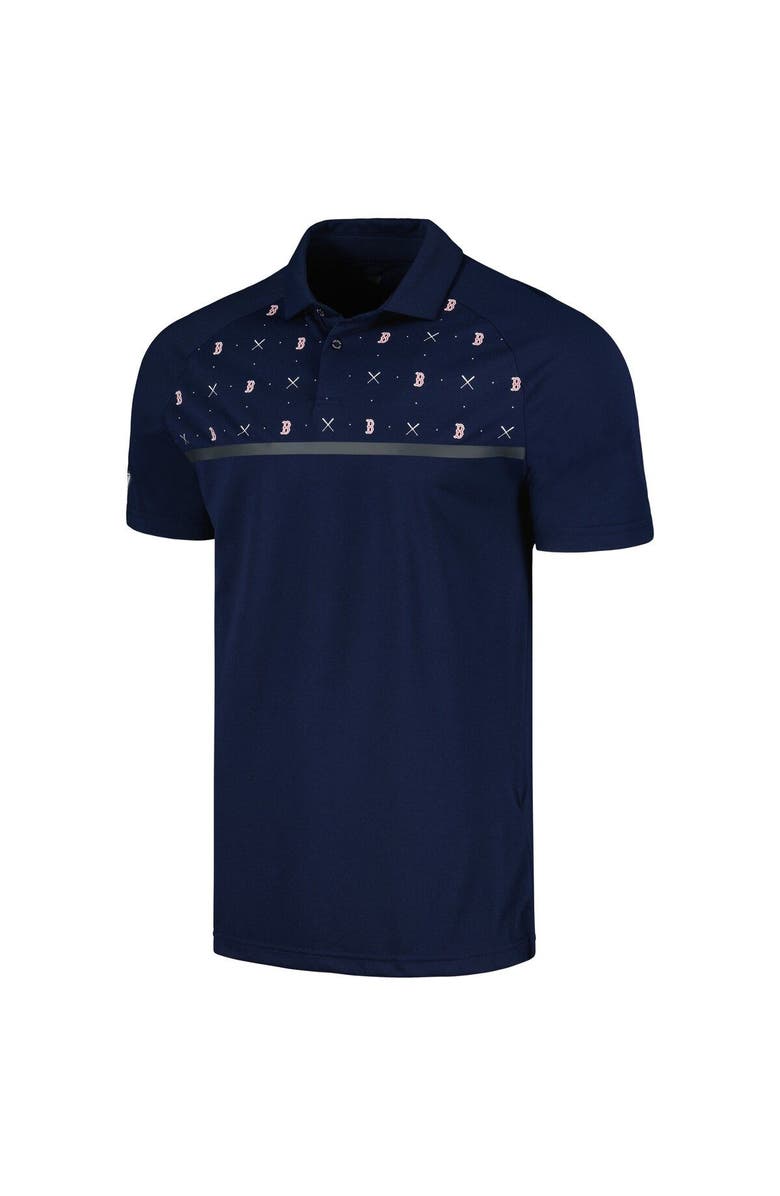 LEVELWEAR Men's Levelwear Navy Boston Red Sox Sector Batter Up Raglan Polo, Alternate, color, Navy