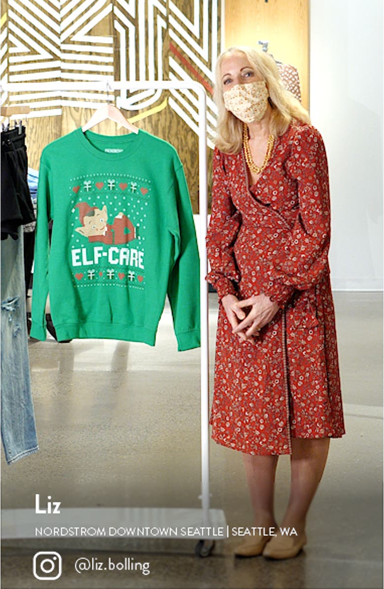 Elf Care Crewneck Sweatshirt, sales video thumbnail