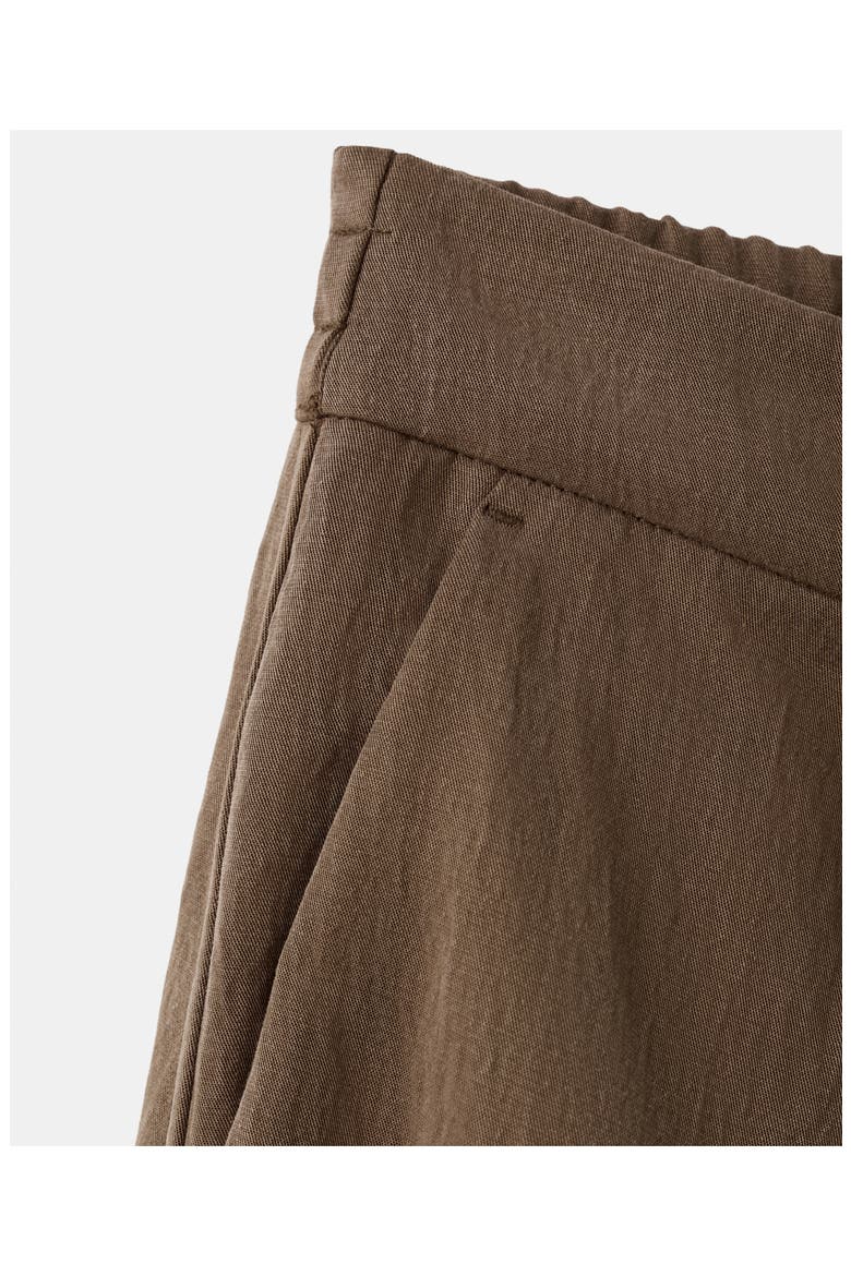 Straight Leg Lyocell Pants, Alternate, color, BROWN