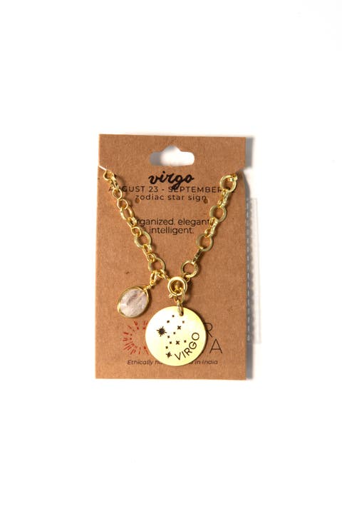 Zodiac Star Sign Necklace - Virgo