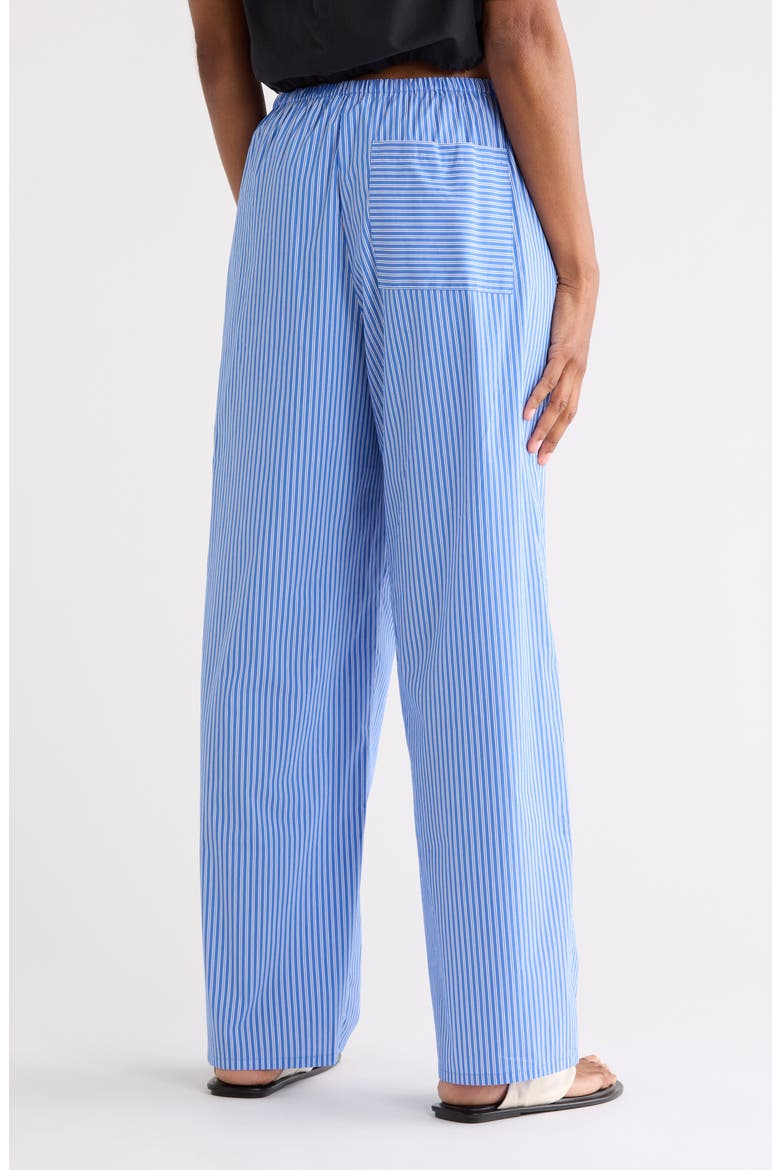 Poplin Pull-On Pants, Alternate, color, BLUE WHITE STRIPE