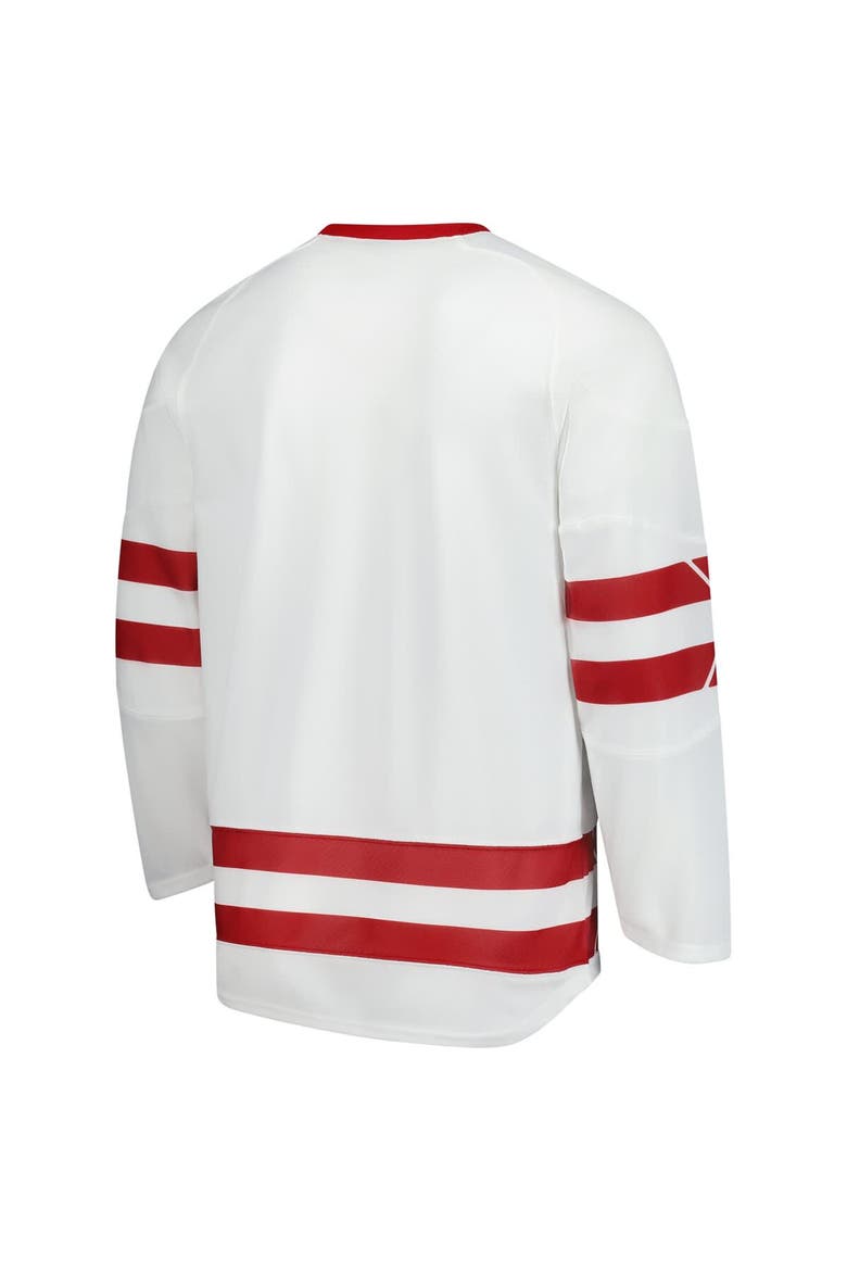 Men's Under Armour  White Wisconsin Badgers Replica Hockey Jersey, Alternate, color, White