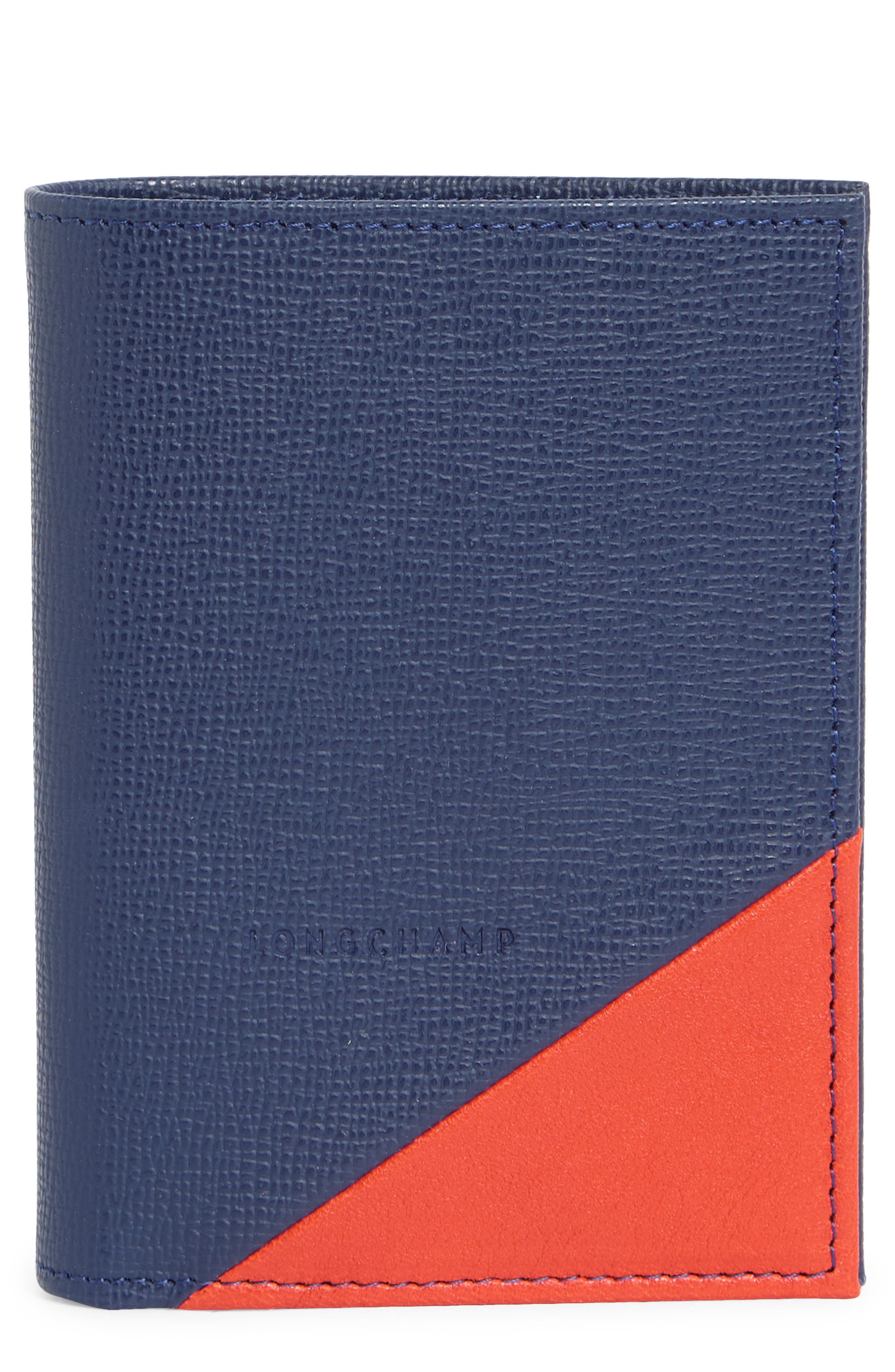 Longchamp Parisis Bifold Leather Card Wallet