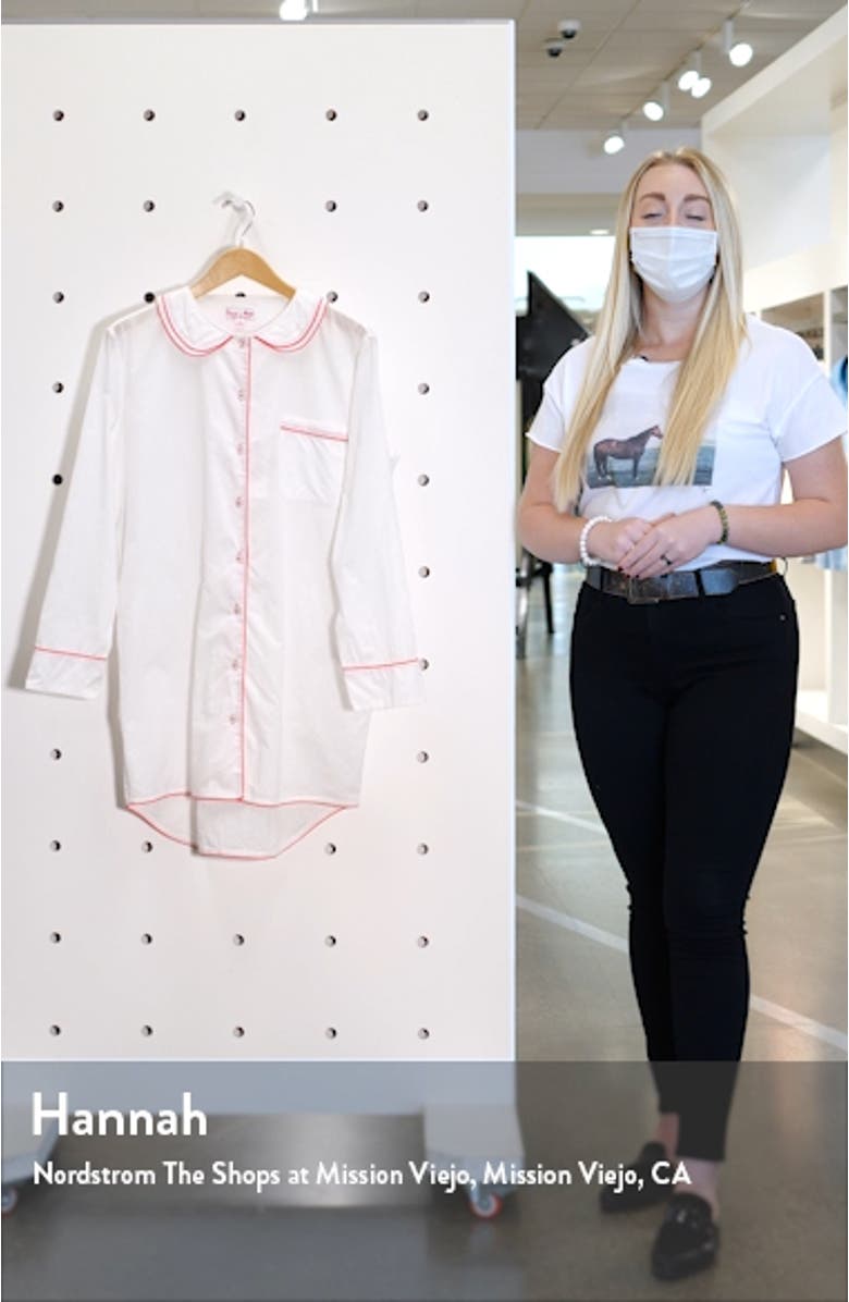 Sant & Abel Cambric Cotton Nightshirt, sales video thumbnail